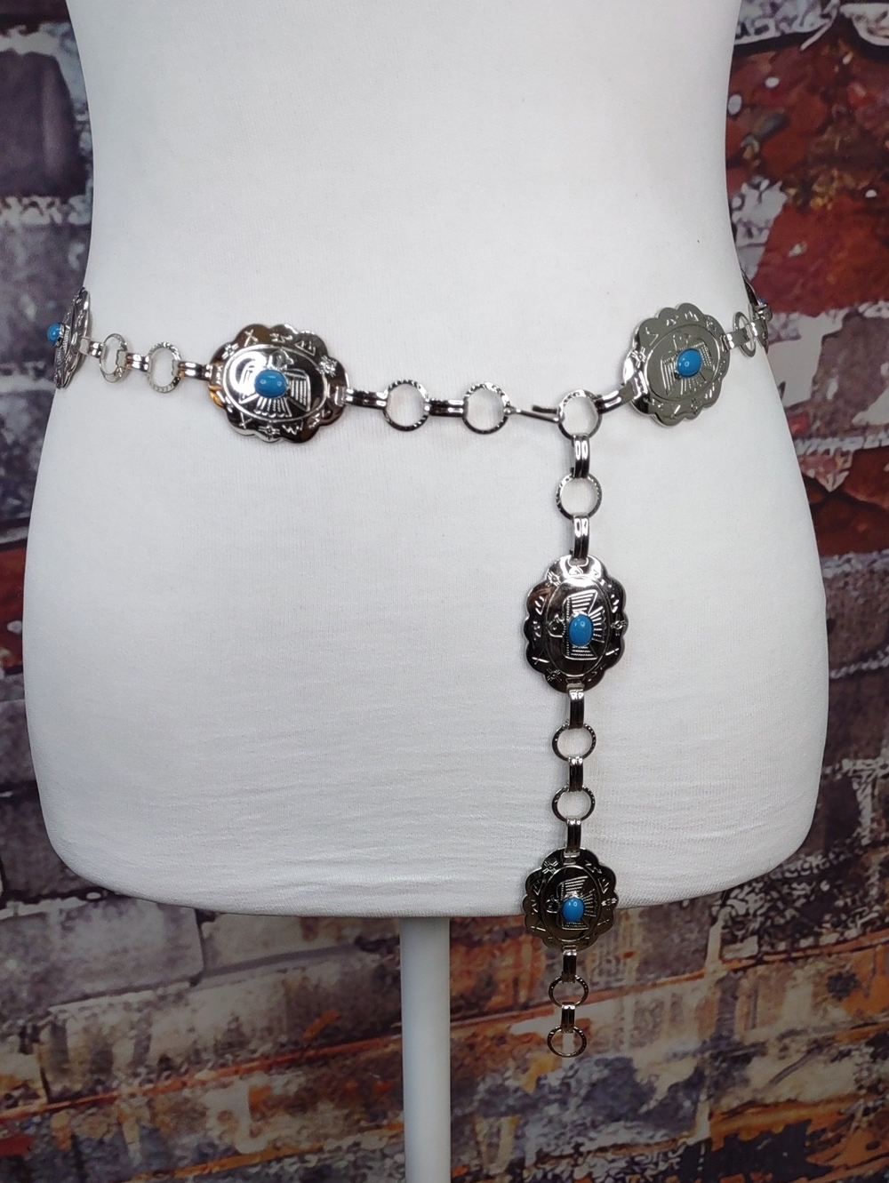Thunderbird Concho Chain Belt
